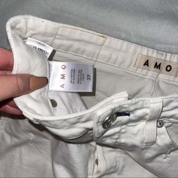 Amo white denim skirt - Picture 4 of 5